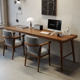 Домашняя двойная твердая древесная компьютерная стола, спальня, простая обучение длинное столовое столовое столовое столовое столовое столовое столовое столовое столовое столовое столовое натяжение