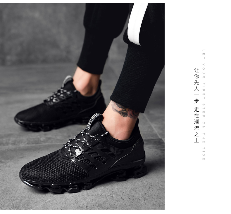 Mùa hè thường giày bóng rổ lưới thoáng khí giày thể thao nam blade running shoes giày du lịch sinh viên hấp thụ sốc mang giày giày thể dục