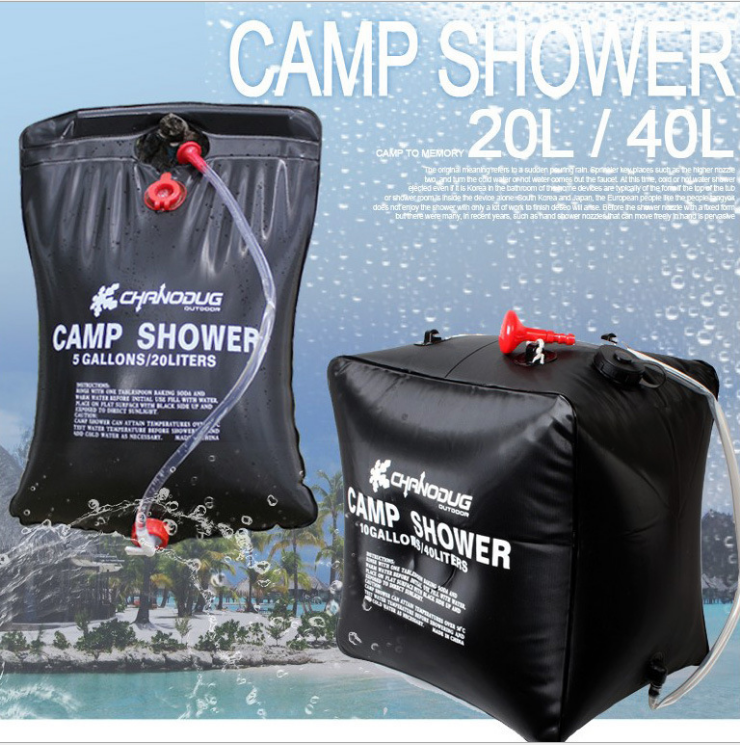 Solar Hot Water Bag Outdoor Bathing Sun water Camping Shower Bag portable water storage bag Home Type bathing bag