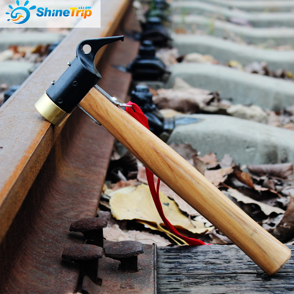 Outdoor Camping Mountaineering Hammer Cast Steel Brass Hammer Tent Ground Nails Iron Hammer hammer Lifesaving Tool Nail Blazer Explosion-proof hammer