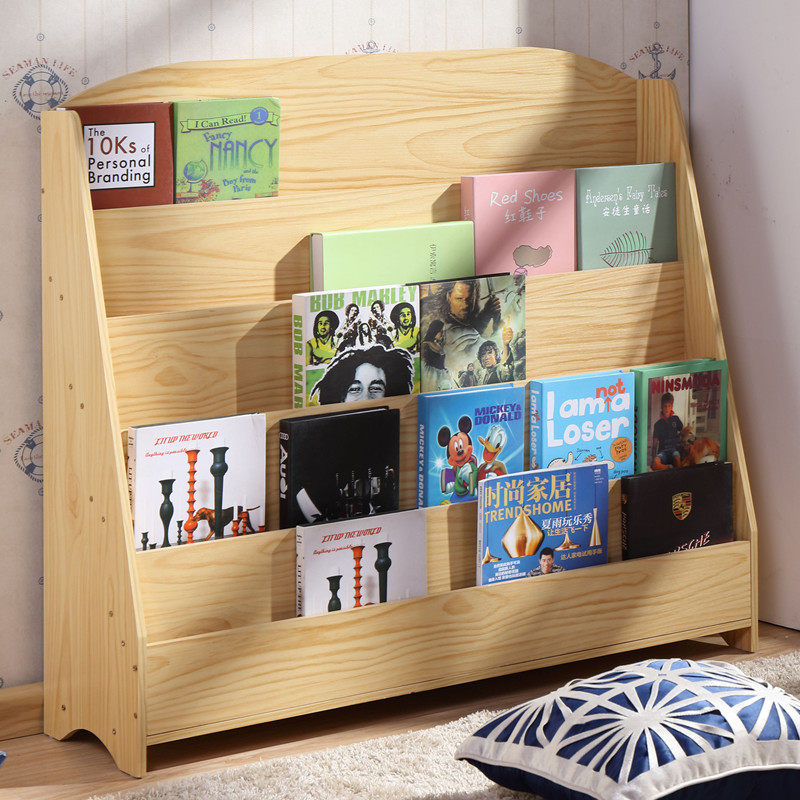 Children's bookshelves Kindergarten painted bento students Baby containing Jane Joshua bookshelves Easy shelf Home