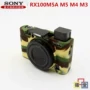 Ốp lưng máy ảnh Sony RX100M5A Vỏ màu đen Ốp silicon DCS-RX100 M3 M4 M5 M5A - Phụ kiện máy ảnh kỹ thuật số túi lowepro