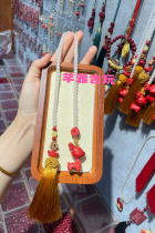 High-content cinnabar red sand Yilu has you car pendant deer safe car hanging accessories rearview mirror gift