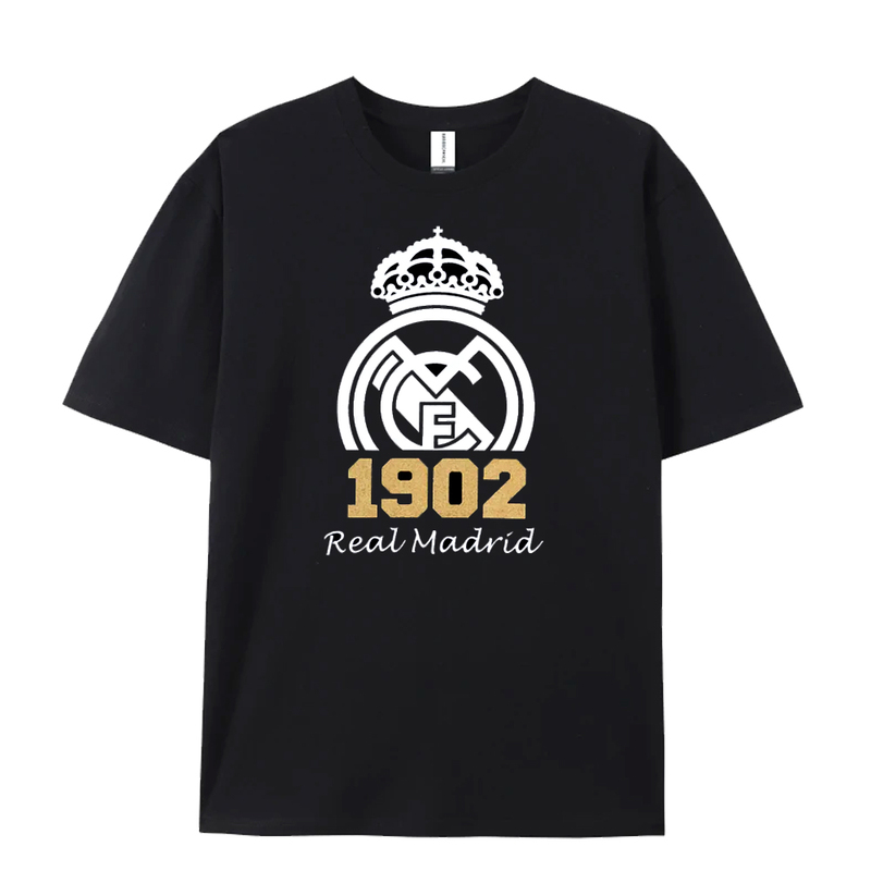 2025 Real Madrid T-Shirt, Real Madrid Kroos Same Style Short-Sleeved Round Neck Pure Cotton Short-Sleeved T-Shirt, Bellingham