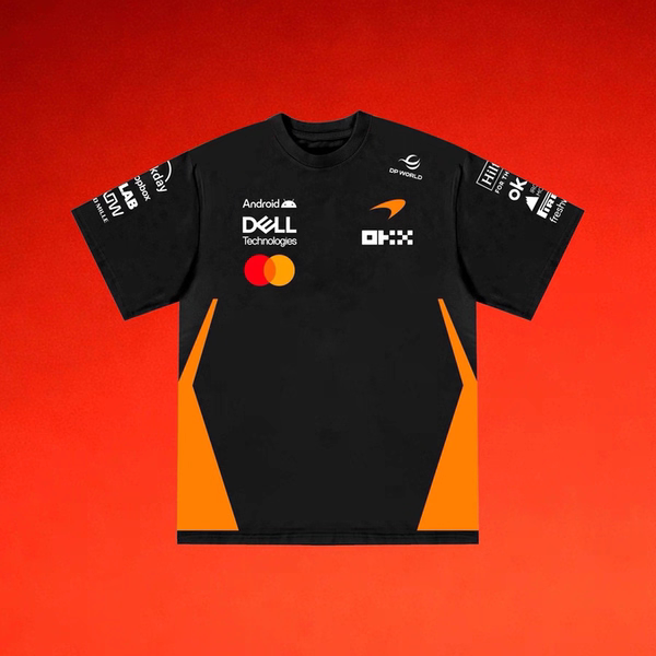 2026 Mclaren F1 Team Uniform Formula Racing Suit Car Enthusiast Pure Cotton Short-Sleeve T-Shirt Unisex Half-Sleeve Trendy 2026 Mclaren F1 Team Uniform Formula Racing Suit Car Enthusiast Pure Cotton Short-Sleeve T-Shirt Unisex Half-Sleeve Trendy