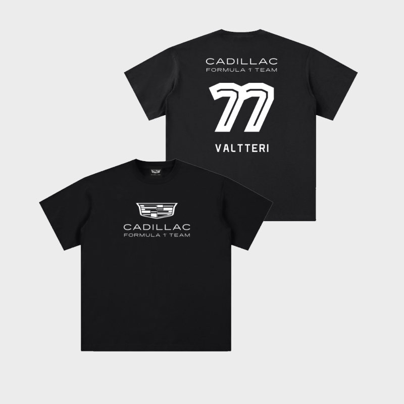 F1 Formula Racing Cadillac Bottas Bottas77 Number 77 Perez Checo11 Number 11 Short-Sleeved T-Shirt