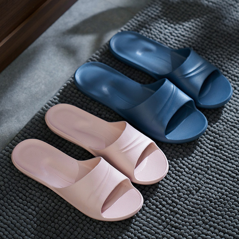 Bathroom slippers women's men's summer home indoor soft bottom bath non-slip couple home sandals and slippers men's summer
