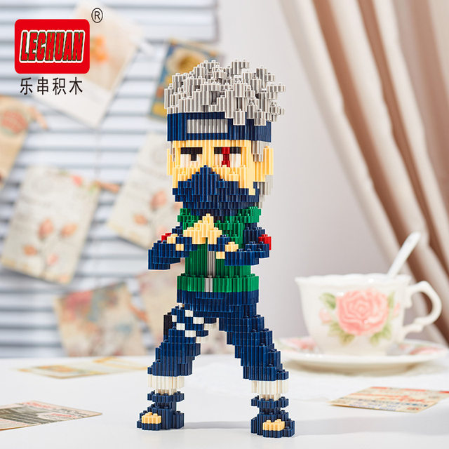 Skeleton Luffy Chopper One Piece building blocks assembled particles animation toys Naruto Kakashi Naruto Fox Rabbit