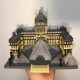 Louvre Museum Building Block Model Tiny Particle Educational Assembling Toy Medieval Architecture Three-dimensional Puzzle