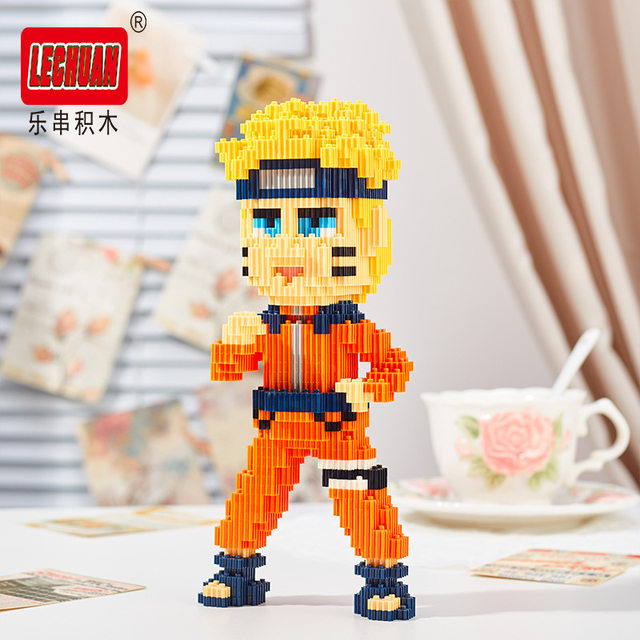 Skeleton Luffy Chopper One Piece building blocks assembled particles animation toys Naruto Kakashi Naruto Fox Rabbit