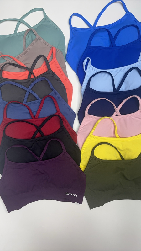 Dfyne Cross-Back Sexy Backless Yoga Fitness Bra Camisole (All Colors Available)