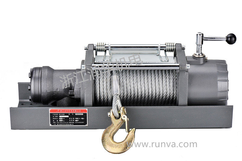 The Runva manufacturer direct sales Runva HWX040YD 10000 lbs clear-barrier car hydraulic winch car winch