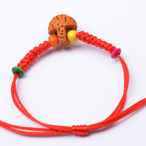Vòng tay ngọc trai và phụ nữ trẻ sơ sinh trẻ em áp lực sốc phòng chống sợ hãi vòng đeo tay đào giỏ lõi gỗ gụ dây đỏ vòng chân - Vòng chân lắc chân bạc