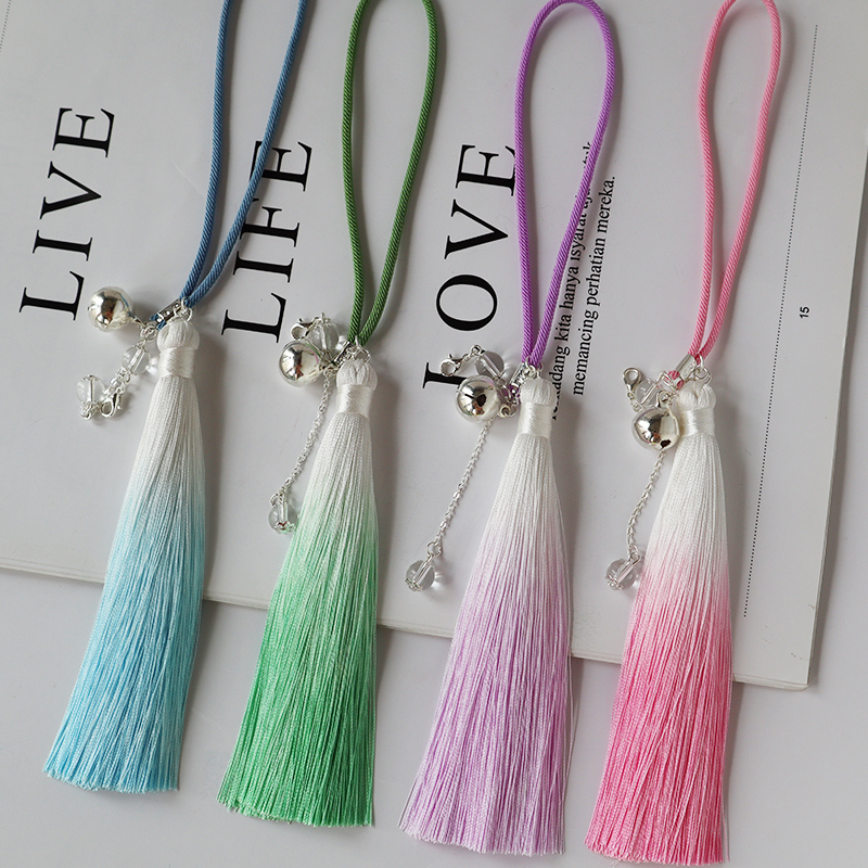 Asymptotic side hanging hand bow ball flow Su hanging rope accessories ear diy material bag Fragrant Sack Pendant Hanfu Belt Accessories