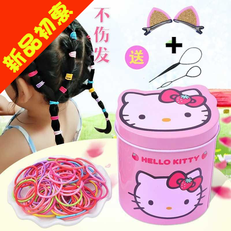 Hair Circle Children's hair ring No injury to little girl Rubber Fascia Baby Hair Ring Trumpet baby girl head girl headwear