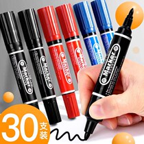 Large double head oily debit pen black hook pen Mark pen waterproof without falling color coarse head large capacity