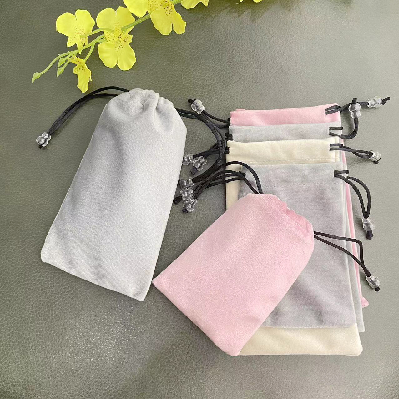 Charging Treasure Mobile Phone Protection Bag Suede Cloth Bag Small Objects Collection Bag Headphones Digital Portable Bag Customizable LOGO-Taobao