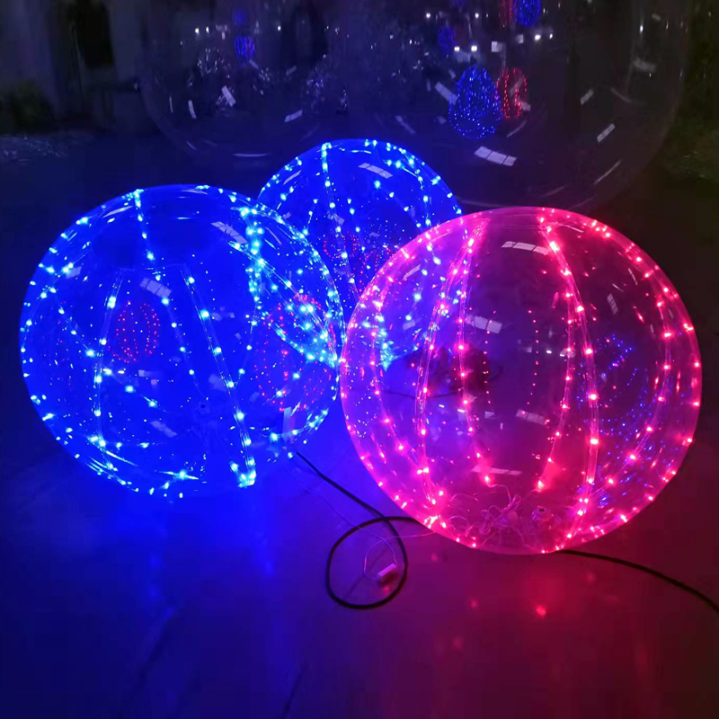 Inflatable transparent model wedding PVC discoloration light hanging luminous mall Beauty Chen Decorative Active Ball Air Mold