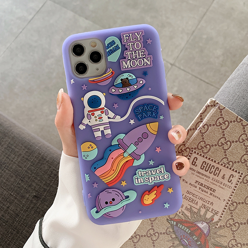 Solid astronaut applies Apple 11 mobile phone protection shell new iPhonex xr personality 8plus creative 7plus 7plus 12pro 12pro female 13proma