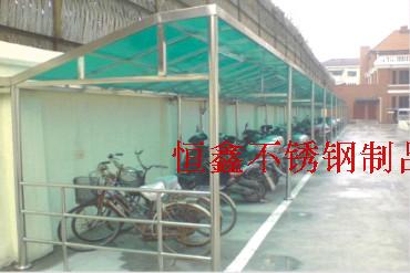 Shenzhen Hengxin makes glass canopy PC canopy balcony canopy garage canopy installation store