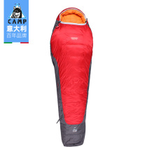 Camp down sleeping bag Adult outdoor autumn and winter widened thickened large adult camping ultra-light warm portable