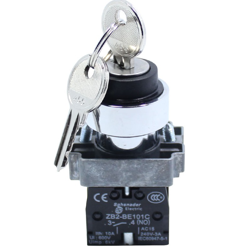 High quality key button switch XB2-BG33C XB2-BG25C two gear three gear key