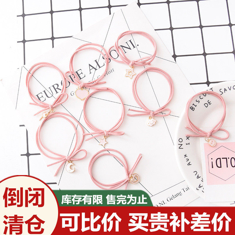 Hair ring Korean head rope small fresh Mori female literary personality headdress tied hair high elastic rubber band hair rope