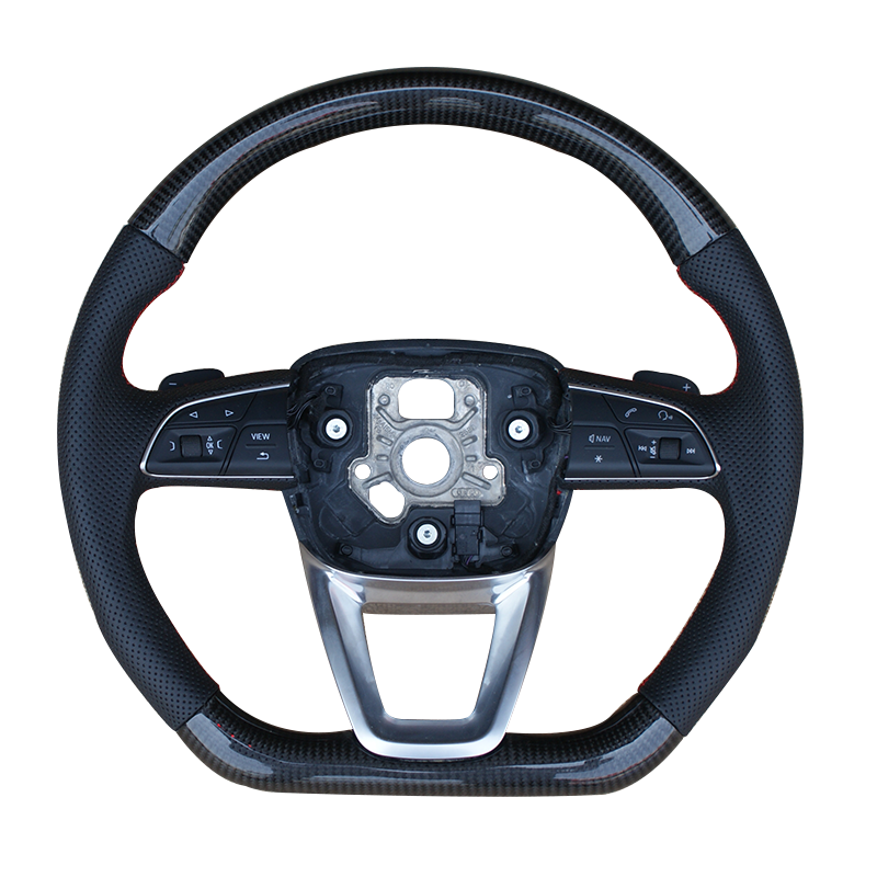 100 Real Carbon Fiber Steering Wheel For AUDI Q5L Q7 A4 Allroad,For VW