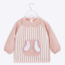 Baby eating coat baby bib rice bag kindergarten children anti-dressing waterproof anti-dirt autumn winter apron