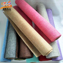 Full edge flower packaging materials high-grade natural color hemp rolls flower packaging fine linen cartoon bouquet packaging