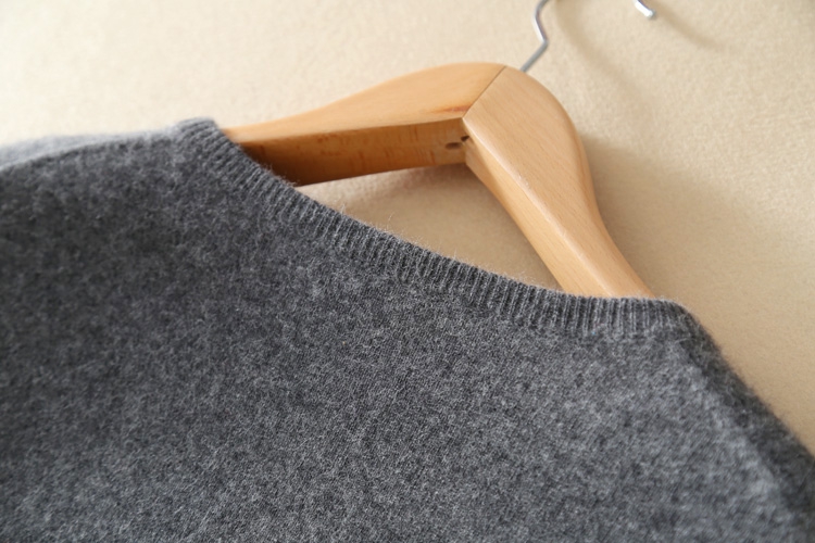 Thời trang thu đông 2017 mới xu hướng Hàn Quốc cổ tròn áo khoác cashmere trùm đầu áo len dài tay áo len nam trung niên - Áo len Cashmere quần jean nam ống rộng