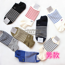 Domestic Spot Japan Buy Tabio boots Lower house Spring Summer Stripes Sweat And Breathable Mens Boat Socks Socks Cotton Socks