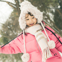 Childrens wool hat Childrens hat Womens autumn and winter hat Rabbit hair hat Real hair breathable warm fur hat