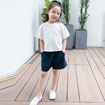 Childrens cotton T-shirt boys and girls summer leisure sports short sleeves Korean version