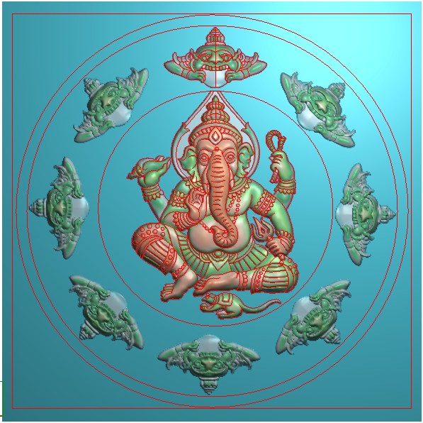 Dongyang wood carving group engraving template home decoration engraving personalized customization company engraving mark