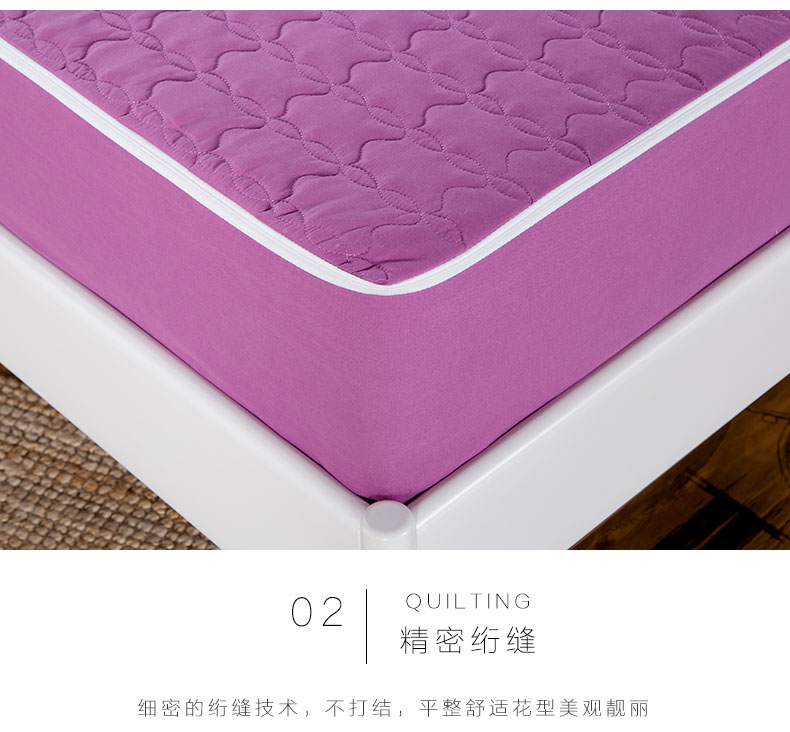 Giường bao gồm tất cả sáu mặt đệm trải giường có đệm một mảnh của mủ nệm bọc dây kéo Simmons bảo vệ nắp trượt - Trang bị Covers Mẫu ga phủ giường