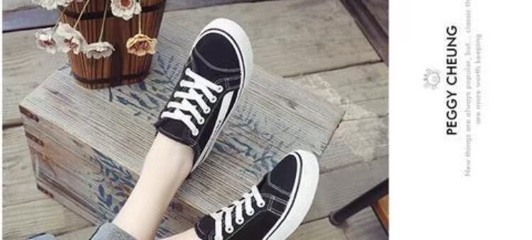 Đôi giày vải nữ bằng phẳng giày hip-hop hip-hop cho bạn Trịnh Sảng Yi Qian Qianxi Cai Xukun với cùng một đôi giày giầy gucci nữ