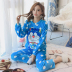 Mùa đông flannel đồ ngủ nữ phim hoạt hình Doraemon dễ thương jingle mèo dày san hô lông cừu đồ ngủ cô gái phù hợp với shop quần áo nữ Bộ Pajama
