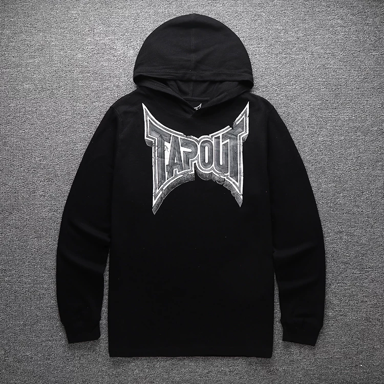 [Badfast обработка] Tapout бокс, боевые MMA мужская футболка с длинным рукавом Gef Gengle T -shirt шляпа
