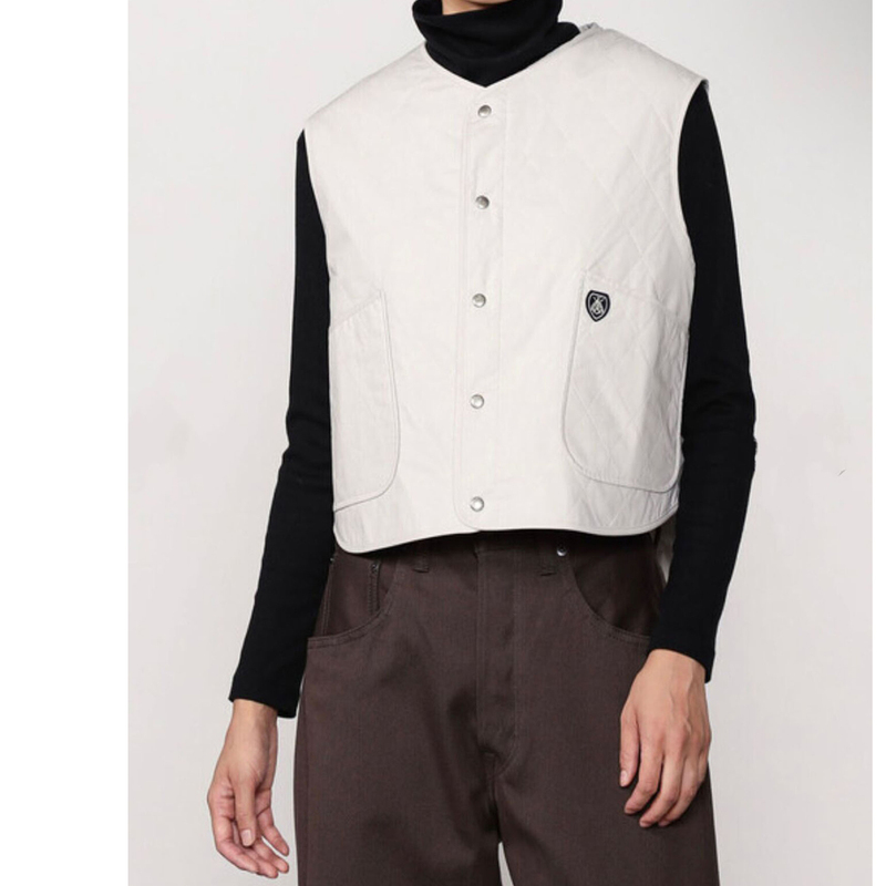 Japanese Single New Product Orcival Thin Cotton Quilted Quilted Vest Light Cotton Vest Lining Vest Jacket for Women Japanese Single New Product Orcival Thin Cotton Quilted Quilted Vest Light Cotton Vest Lining Vest Jacket for Women