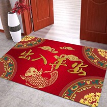 Floor mats red entry and exit safe entrance mats home festive door mats stain-resistant non-slip porch bathroom carpet