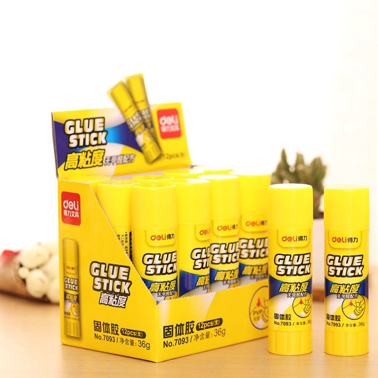 Able solid glue 12 clothes 36g large number of solid rubber stick students hand in hand with highly viscous children Kindergarten-Taobao