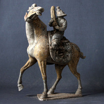 Tang Dynasty Tao Ma Pendulum Imitation Antique Painted Hand-painted Pottery Chinese Style Home Decoration Ancient Play Collection Old Goods Old Objects