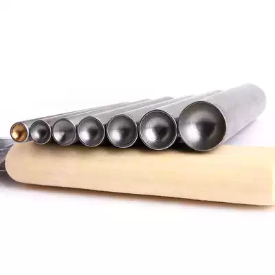Mushroom nail installation tool mounting rod manual DIY leather leather semi-round mushroom nail bump nail hardware installation
