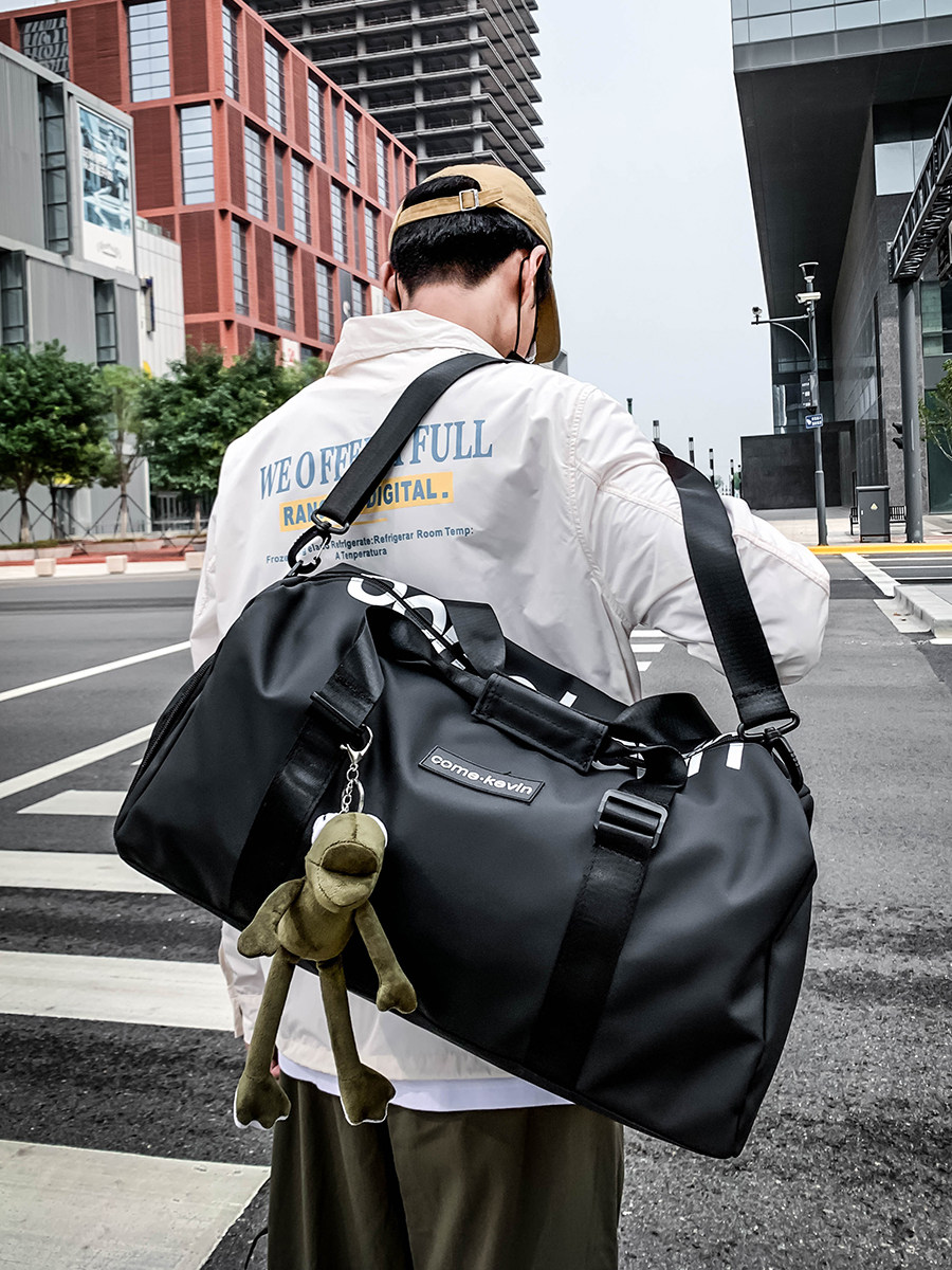 Tide Card Short Travel Bag Men Handbag Woman Super Capacity Tour Bag Luggage Bag Dry Wet Separation Fitness Bag