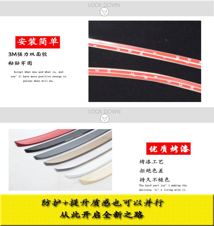 New Sagitar 12-18 Đuôi xe đuôi cánh phía sau sửa đổi GLI đuôi áp lực ban đầu vây miễn phí vật tư trang trí đuôi gió