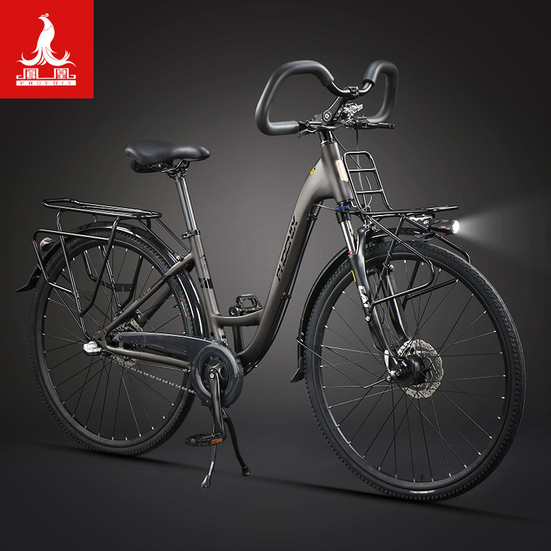 Phoenix Station Wagon Bicycle Long-Distance Butterfly Handlebar Sichuan Tibetan Heavy-Duty Professional Variable Speed Road Mountain Three-Speed Bicycle