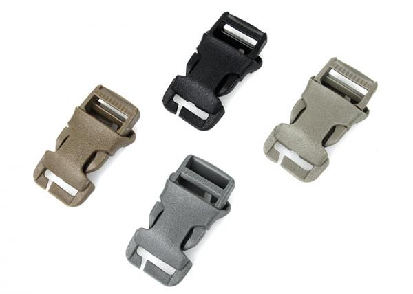 XC-1B-01 X-CON styled vest insert buckle 1 inch Dupont POM webbing buckle with single fit