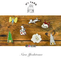 Ns YARD Nara Mizhi insomnia doll Puppy Kitten butterfly brooch pin (made in Japan)