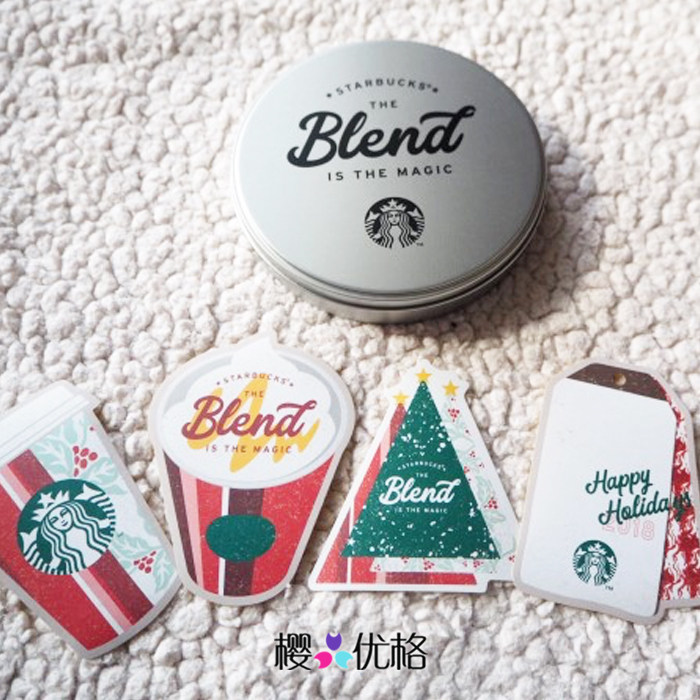 2018 Starbucks Japan Christmas Limited Limited Sticker (made in Japan)